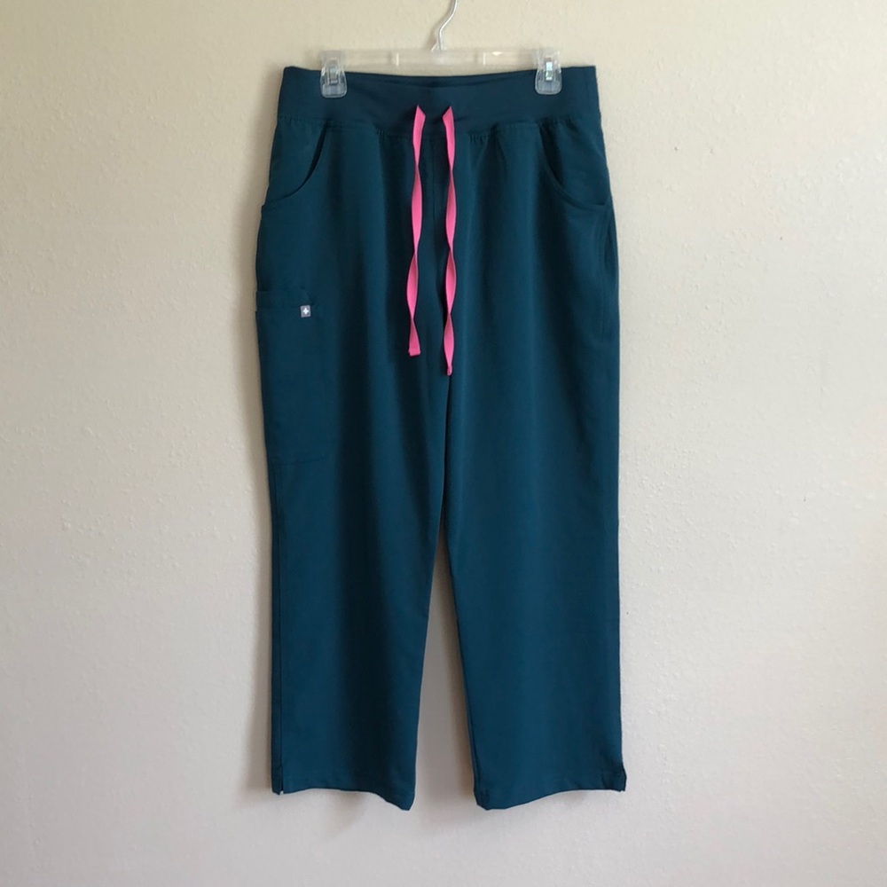 FIGS Technical Collection Green Kade Cargo Scrub Pants Women's Large S:W23SW2023